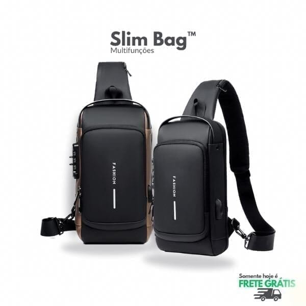 Bolsa Slim Bag™ - Mochila Anti-Furto com Senha USB